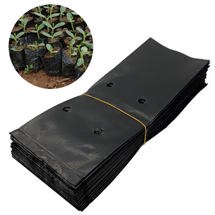 Bolsas de cultivo de plantas de jardín de PE negro